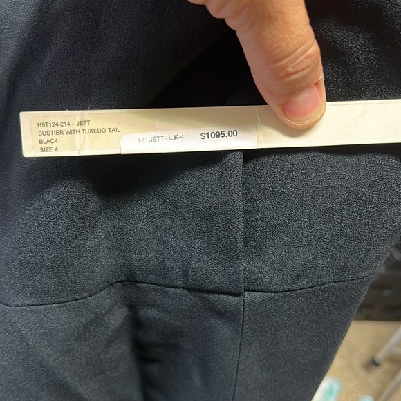 Hellessy 4 NWT hi lo strapless bustier jett - Picture 7 of 7